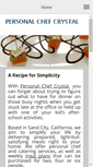 Mobile Screenshot of chefcrystal.com