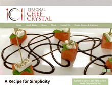 Tablet Screenshot of chefcrystal.com